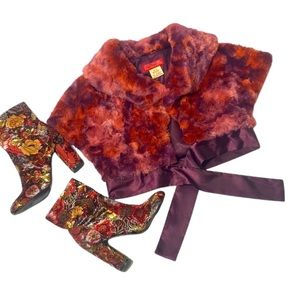 Faux Fur Cocktail Short Jacket